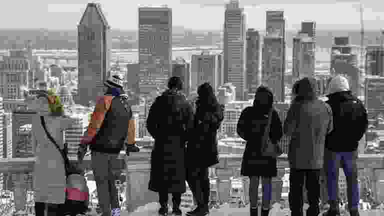 Montreal skyline, saved as JPEG at the same size
