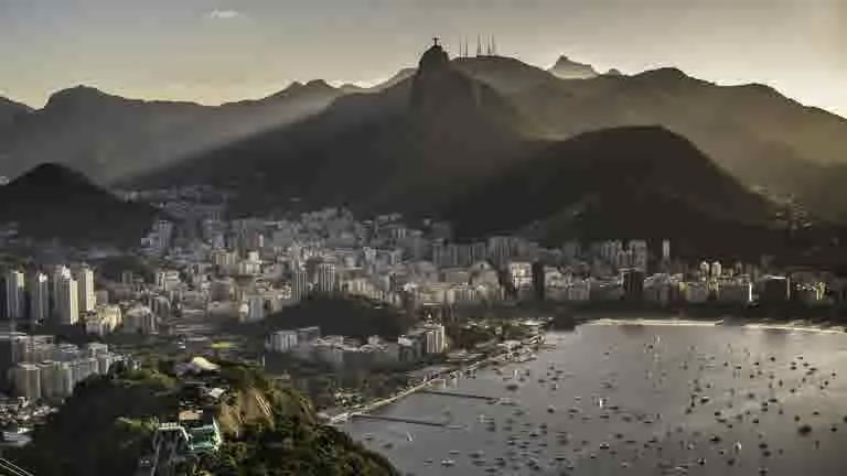 Rio de Janeiro at sunset, saved as Pop